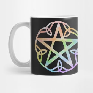 Rainbow pentacle with triquetras Mug